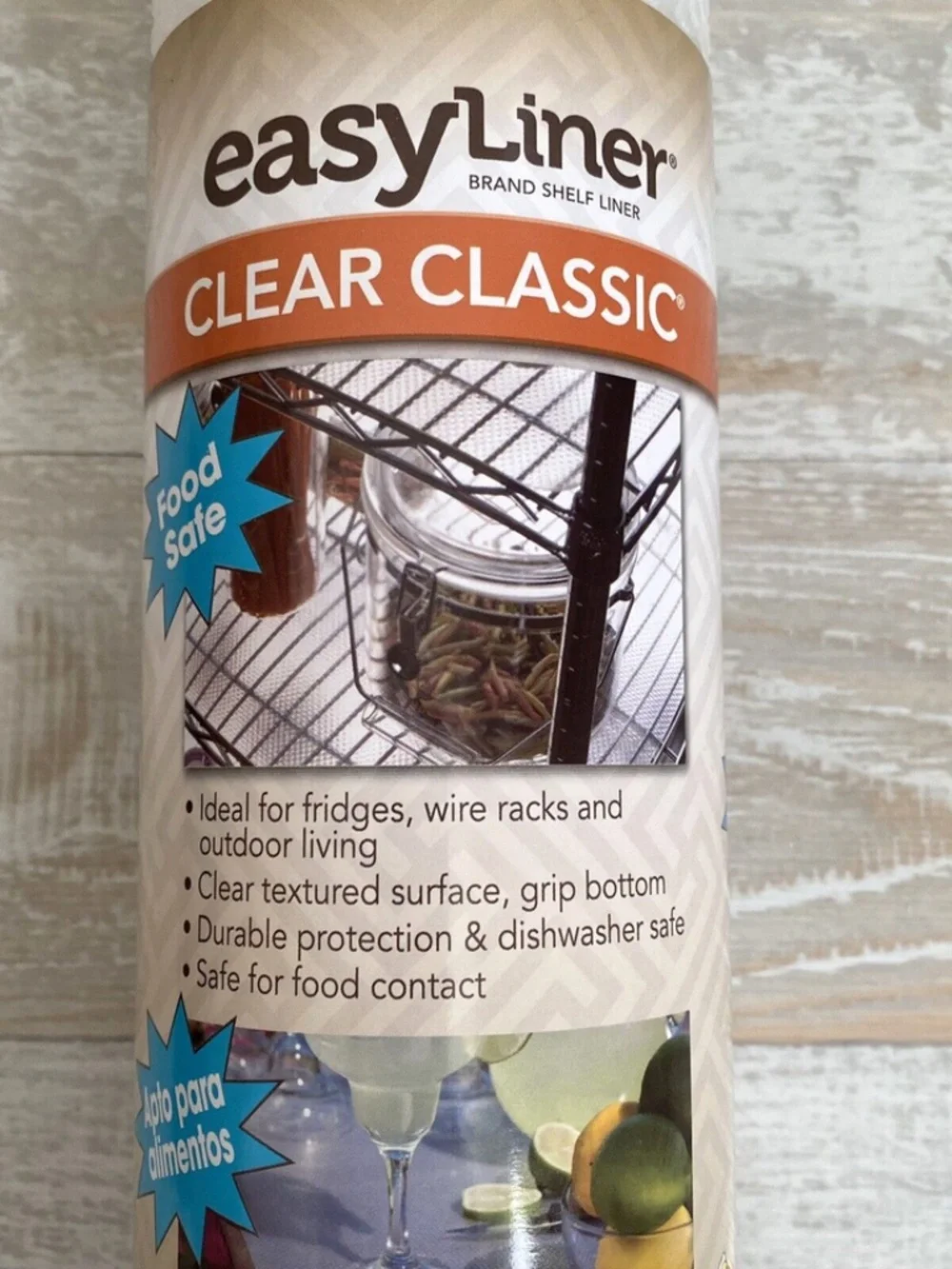 Duck Brand Easy Liner Shelf Liner Clear Classic Non-Adhesive Grip 12 in x 20 ft